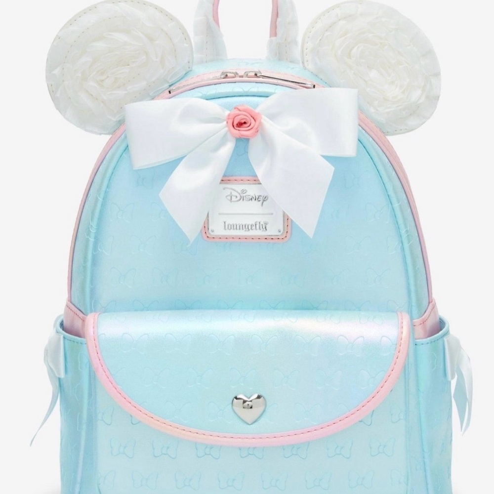 Loungefly Pastel Blue Cinderella Minnie Backpack